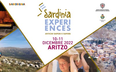 DA DOMANI AD ARITZO “SARDINIA EXPERIENCES”DUE GIORNI DI EVENTI PER SCOPRIRE ANTICHI SAPERI E SAPORI